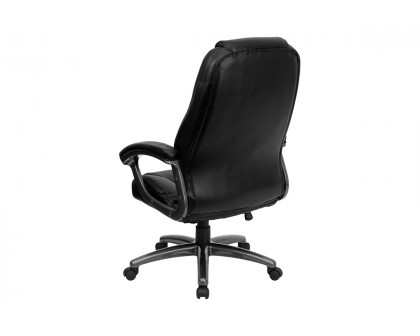 BLNK - Jules LeatherSoft High-Back Executive Swivel Ergonomic Office Chair with Deep Curved Lumbar and Arms