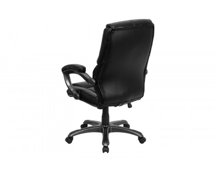 BLNK - Greer LeatherSoft High-Back Executive Swivel Ergonomic Office Chair with Arms