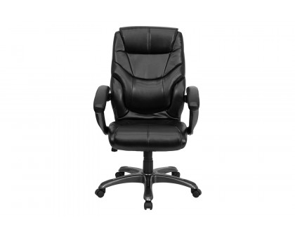 BLNK - Greer LeatherSoft High-Back Executive Swivel Ergonomic Office Chair with Arms