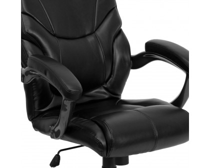 BLNK - Greer LeatherSoft High-Back Executive Swivel Ergonomic Office Chair with Arms