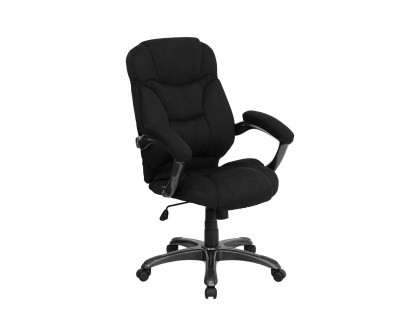 BLNK Jessie Microfiber High-Back Contemporary Executive Swivel Ergonomic Office Chair with Arms