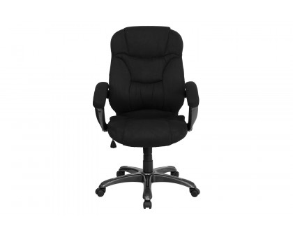 BLNK Jessie Microfiber High-Back Contemporary Executive Swivel Ergonomic Office Chair with Arms - Black