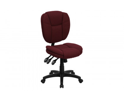 BLNK Caroline Fabric Multifunction Swivel Ergonomic Task Office Chair with Pillow Top Cushioning