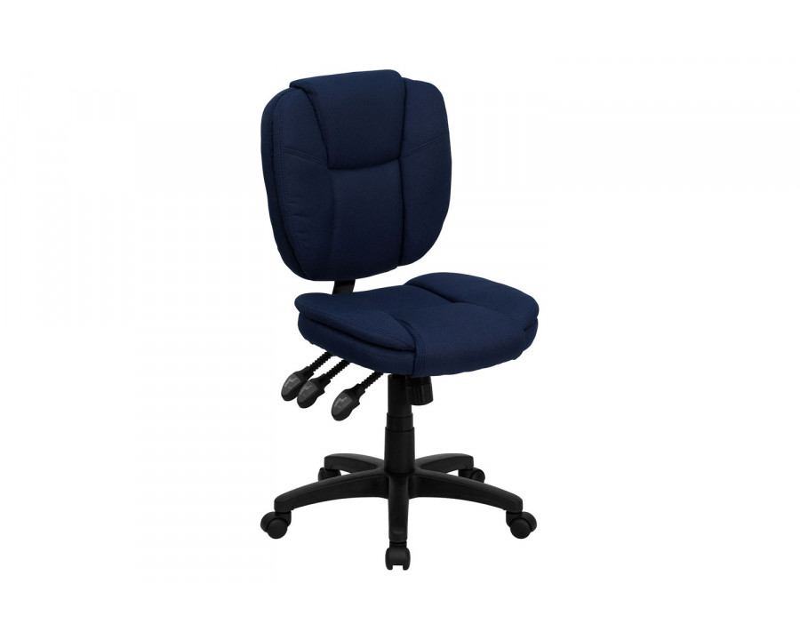 BLNK Caroline Fabric Multifunction Swivel Ergonomic Task Office Chair with Pillow Top Cushioning