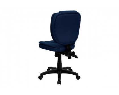 BLNK Caroline Fabric Multifunction Swivel Ergonomic Task Office Chair with Pillow Top Cushioning - Navy Blue