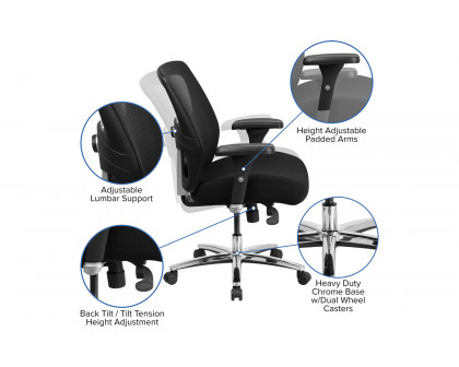 BLNK - HERCULES Series Mesh Executive Ergonomic Office Chair with Ratchet Back