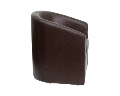 BLNK™ - Lauren LeatherSoft Barrel-Shaped Guest Chair with Front Panel