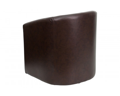 BLNK™ - Lauren LeatherSoft Barrel-Shaped Guest Chair with Front Panel