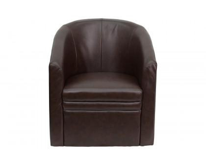 BLNK™ - Lauren LeatherSoft Barrel-Shaped Guest Chair with Front Panel