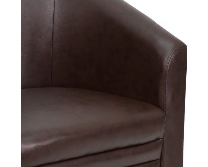 BLNK™ - Lauren LeatherSoft Barrel-Shaped Guest Chair with Front Panel