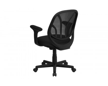 BLNK Y-GO Office Chair Mid-Back Mesh Swivel Task Office Chair - with Arms