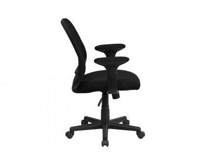 BLNK Y-GO Office Chair Mid-Back Mesh Swivel Task Office Chair - with Arms