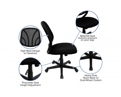 BLNK Y-GO Office Chair Mid-Back Mesh Swivel Task Office Chair