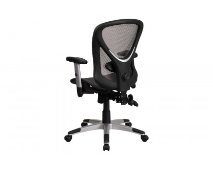 BLNK - Sam Mid-Back Mesh Multifunction Executive Swivel Ergonomic Office Chair with Adjustable Arms