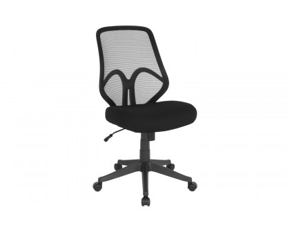 BLNK Salerno Series High-Back Black Mesh Office Chair - Black