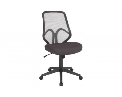 BLNK Salerno Series High-Back Black Mesh Office Chair - Dark Gray