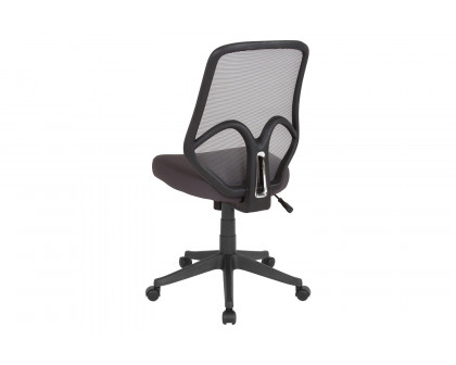 BLNK Salerno Series High-Back Black Mesh Office Chair - Dark Gray