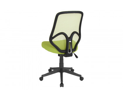 BLNK Salerno Series High-Back Black Mesh Office Chair - Green