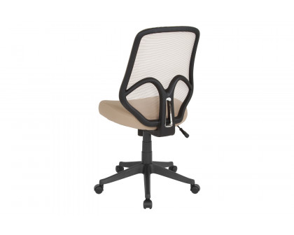 BLNK Salerno Series High-Back Black Mesh Office Chair - Light Brown