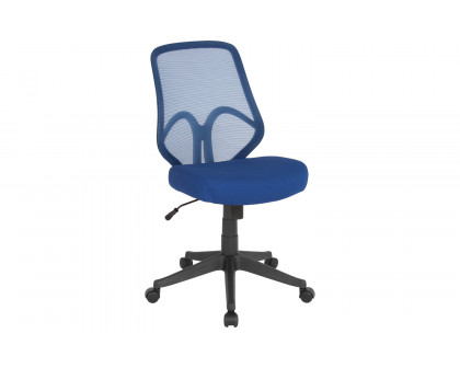 BLNK Salerno Series High-Back Black Mesh Office Chair - Navy