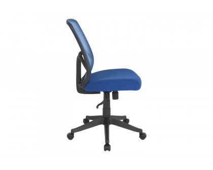 BLNK Salerno Series High-Back Black Mesh Office Chair - Navy