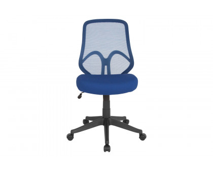 BLNK Salerno Series High-Back Black Mesh Office Chair - Navy