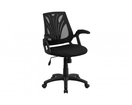 BLNK Sam Mid-Back Mesh Swivel Task Office Chair with Open Arms