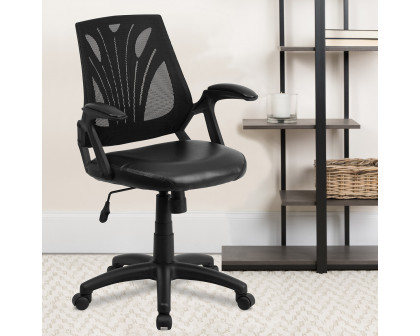 BLNK Sam Mid-Back Mesh Swivel Task Office Chair with Open Arms