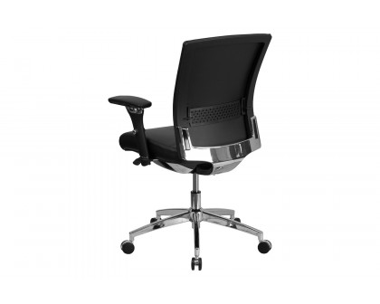 BLNK HERCULES Series LeatherSoft Multifunction Ergonomic Office Chair with Seat Slider - Short