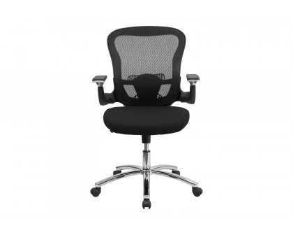 BLNK - Sam Mid-Back Mesh Executive Swivel Ergonomic Office Chair with Height Adjustable Flip-Up Arms