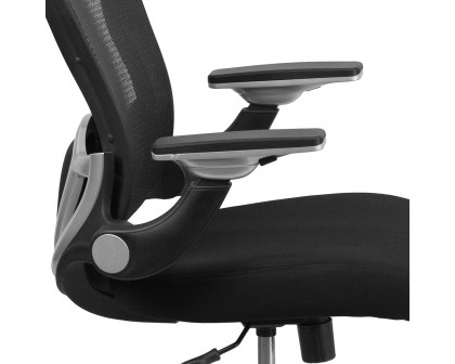 BLNK - Sam Mid-Back Mesh Executive Swivel Ergonomic Office Chair with Height Adjustable Flip-Up Arms