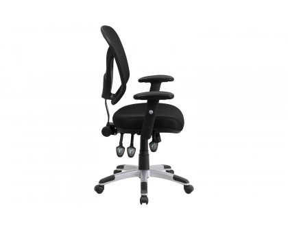 BLNK - Sam Mid-Back Mesh Multifunction Swivel Ergonomic Task Office Chair with Adjustable Arms