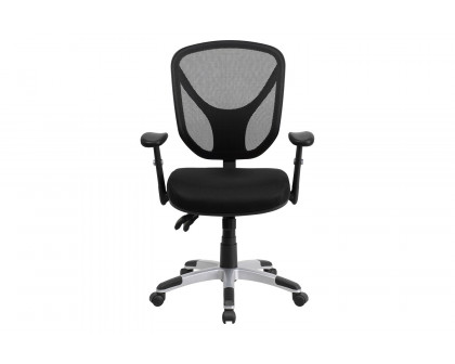 BLNK - Sam Mid-Back Mesh Multifunction Swivel Ergonomic Task Office Chair with Adjustable Arms