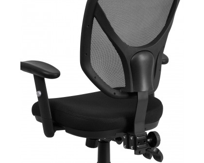 BLNK - Sam Mid-Back Mesh Multifunction Swivel Ergonomic Task Office Chair with Adjustable Arms