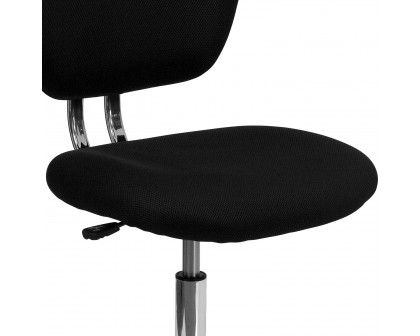 BLNK Beverly Mid-Back Mesh Padded Swivel Task Office Chair with Chrome Base - Black