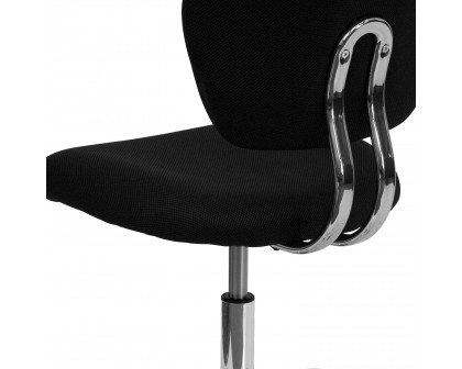 BLNK Beverly Mid-Back Mesh Padded Swivel Task Office Chair with Chrome Base - Black