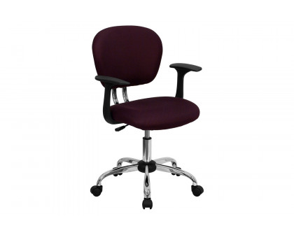 BLNK Beverly Mid-Back Mesh Padded Swivel Task Office Chair with Chrome Base