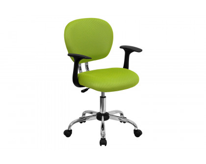 BLNK Beverly Mid-Back Mesh Padded Swivel Task Office Chair with Chrome Base