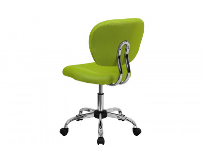 BLNK Beverly Mid-Back Mesh Padded Swivel Task Office Chair with Chrome Base - Apple Green