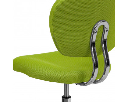 BLNK Beverly Mid-Back Mesh Padded Swivel Task Office Chair with Chrome Base - Apple Green