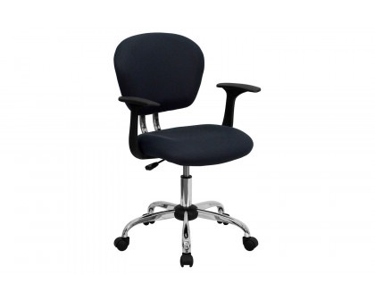 BLNK Beverly Mid-Back Mesh Padded Swivel Task Office Chair with Chrome Base