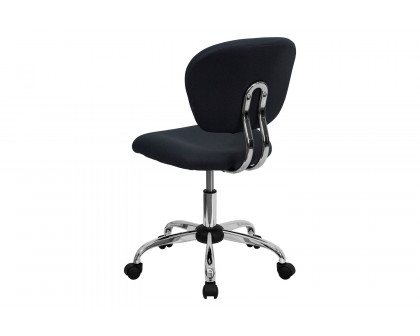 BLNK Beverly Mid-Back Mesh Padded Swivel Task Office Chair with Chrome Base - Gray