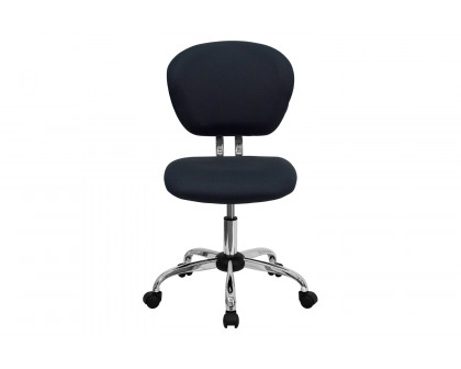 BLNK Beverly Mid-Back Mesh Padded Swivel Task Office Chair with Chrome Base - Gray