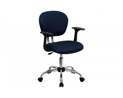 BLNK Beverly Mid-Back Mesh Padded Swivel Task Office Chair with Chrome Base