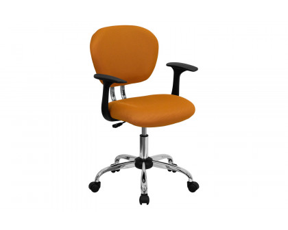 BLNK Beverly Mid-Back Mesh Padded Swivel Task Office Chair with Chrome Base