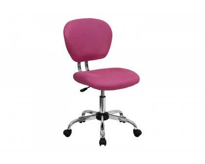 BLNK Beverly Mid-Back Mesh Padded Swivel Task Office Chair with Chrome Base