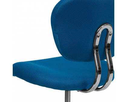 BLNK Beverly Mid-Back Mesh Padded Swivel Task Office Chair with Chrome Base - Turquoise