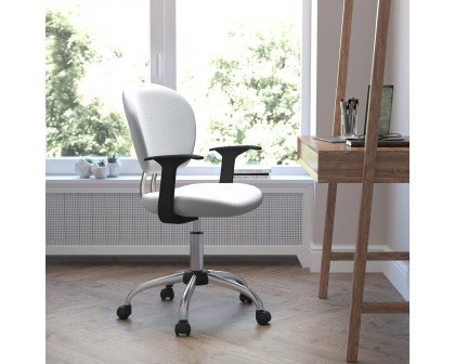 BLNK Beverly Mid-Back Mesh Padded Swivel Task Office Chair with Chrome Base