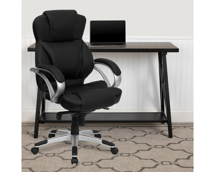 BLNK - Hawkins LeatherSoft High-Back Contemporary Executive Swivel Ergonomic Office Chair