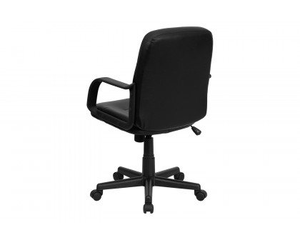 BLNK - Paulson Glove Vinyl Mid-Back Executive Swivel Office Chair with Arms